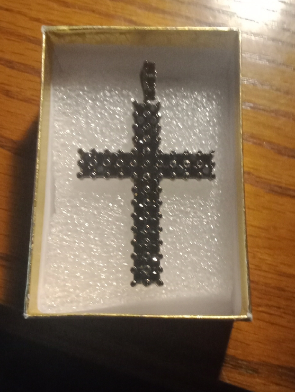 Black Diamond Cross Pendant